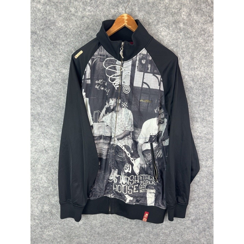 Vintage Stackhouse Jacket Mens 2XL Streetwear Trappers Graffiti Record Album 90s